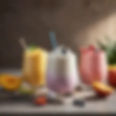 Yogurt Varieties for Smoothies A collection of yogurt varieties for smoothies
