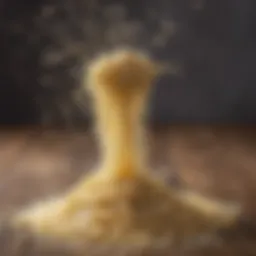 Freshly grated Parmesan cheese for Alfredo pasta