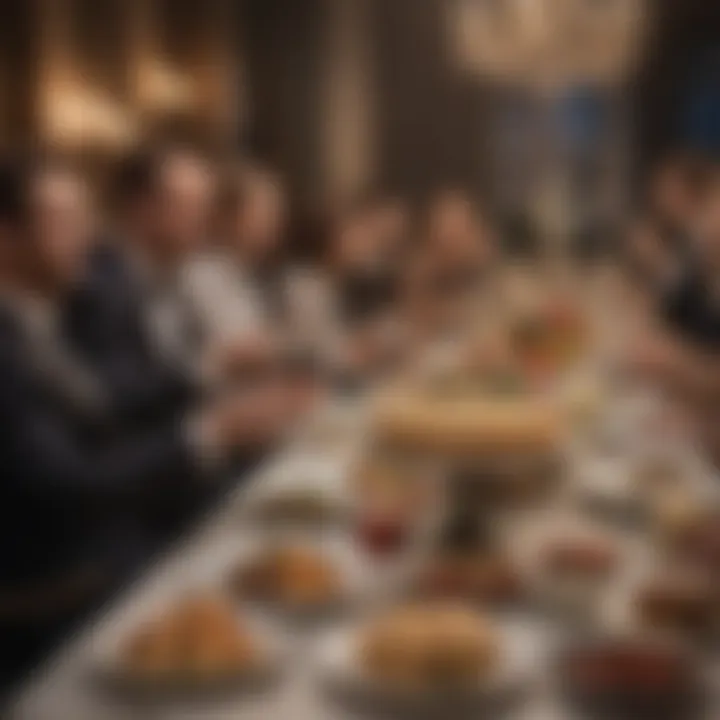 An elegant evening setting for a private birthday gathering with close friends