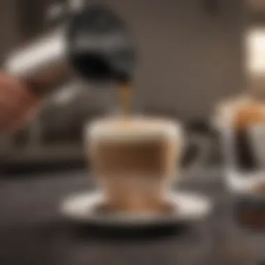 Savoring the Perfect Brew User enjoying a freshly brewed cup of coffee