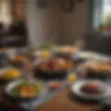 A beautifully set table for a traditional Irish meal.