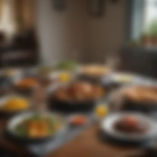 A beautifully set table for a traditional Irish meal.