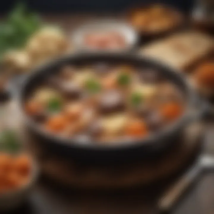 Close-up of a dish featuring traditional Irish ingredients.