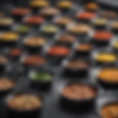 Materials Used in Nonstick Cookware Illustration depicting various nonstick coating materials used in cookware.