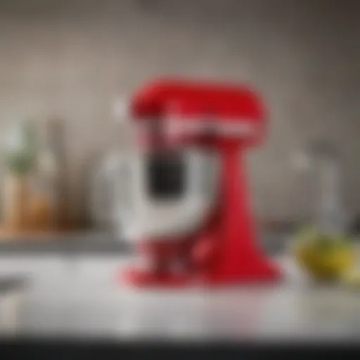 Vibrant and stylish KitchenAid mixer skin in a modern kitchen setting