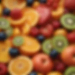 A vibrant assortment of low potassium fruits arranged beautifully.