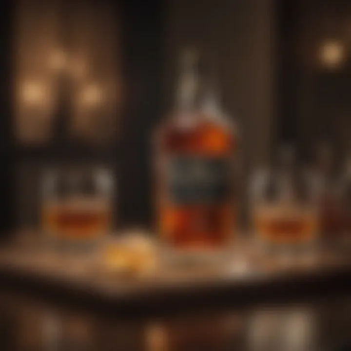 A luxurious setting depicting the enjoyment of fine whisky