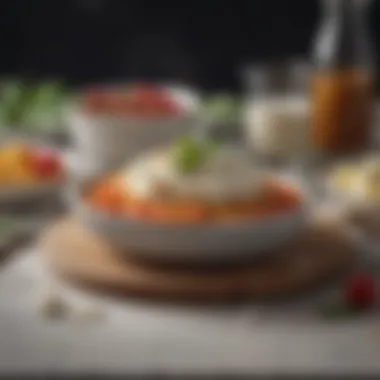 Culinary Dishes with Ricotta An array of culinary dishes utilizing ricotta cheese as a key ingredient.