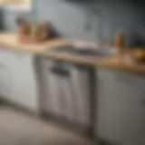 Close-up view of a Maytag disposal unit showcasing its sleek design and functionality.