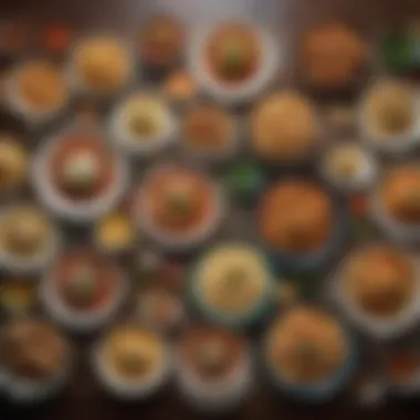 Diverse Meal Selections for Every Taste A colorful array of meal options showcasing variety and affordability