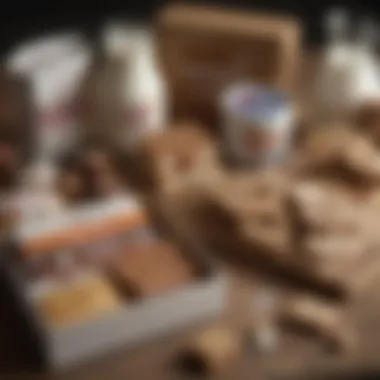 A close-up of custom items in a care package, illustrating thoughtful selection and design.