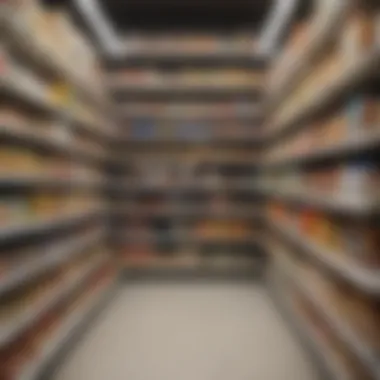 Grocery shelf highlighting lactose-free products