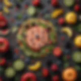 Vibrant assortment of fresh fruits and vegetables for smoothies