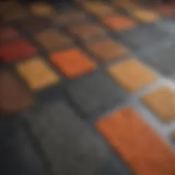 Illustration showcasing various anti-fatigue mat designs