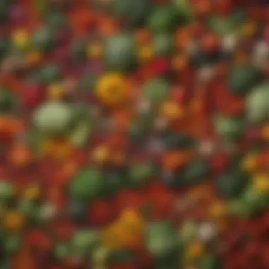 Diverse Fresh Produce Available Online A vibrant assortment of fresh vegetables displayed on a digital marketplace