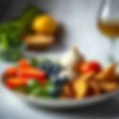 A balanced plate showcasing macronutrients with a focus on portion sizes