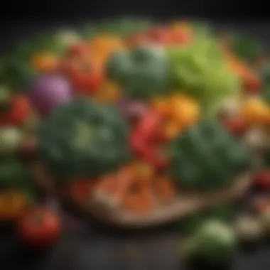 Nutrient-Dense Vegetables for Cholesterol Management A colorful array of vegetables packed with nutrients