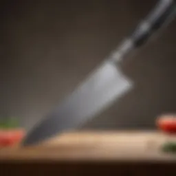 Detailed view of an NSF chef knife showcasing its blade design and finish