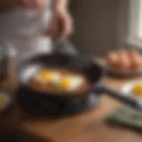 Premium non-stick skillet for egg dishes