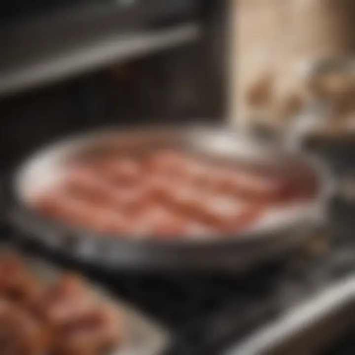 Cookware used for baking bacon in the oven