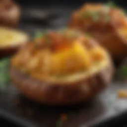Perfectly baked potato with crispy skin