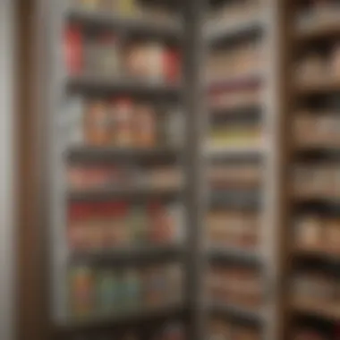 Functional Pantry Door Spice Rack Functional pantry door spice rack in use
