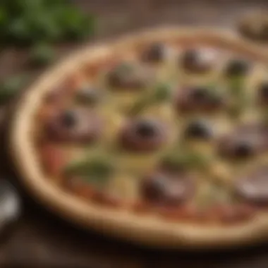 Ancient Roman Culinary Origins An ancient Roman flatbread topped with herbs and olive oil, a precursor to modern pizza.