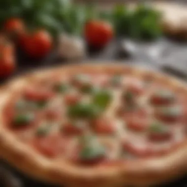 Neapolitan Pizza: The Classic Style A vibrant display of Neapolitan pizza showcasing fresh tomatoes, mozzarella, and basil.