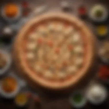Creative Culinary Applications A beautifully arranged platter featuring various culinary dishes made from pizza dough.