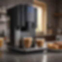 Sleek programmable coffee maker with advanced features