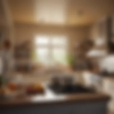 Warmth of a Home Kitchen A cozy kitchen scene reflecting a warm cooking atmosphere