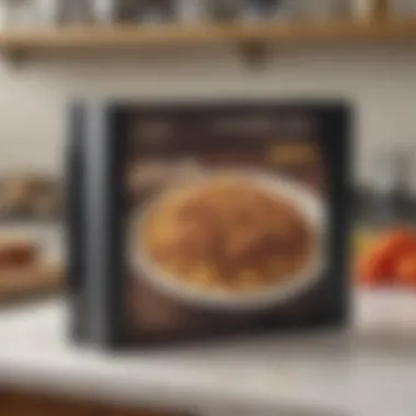 Stylish Recipe Binder A stylish recipe binder on a kitchen countertop