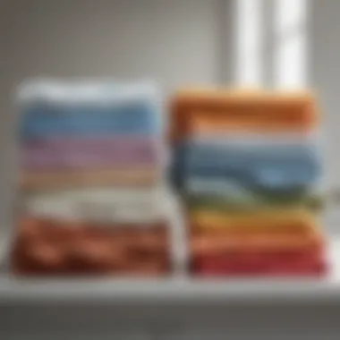 Various types of laundry sheets displayed for comparison
