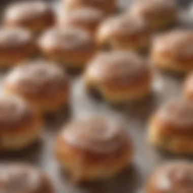 Protection with Bubble Wrap for Cinnamon Rolls Bubble wrap surrounding cinnamon rolls for protection