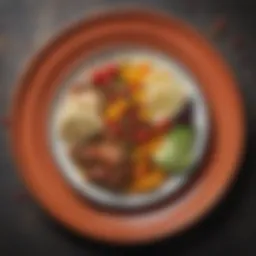 Colorful plate of nutrient-dense small meals