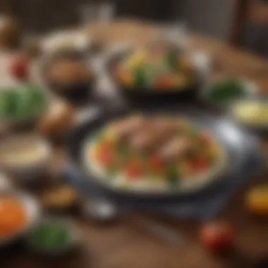Hearty Small Meal with Lean Protein Hearty small meal featuring lean protein and vegetables