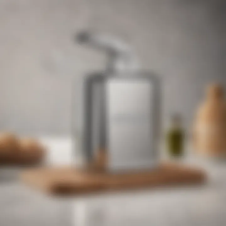 Stylish display of Smeg can opener alongside other culinary tools
