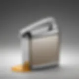 Elegant Smeg can opener showcasing its unique design features