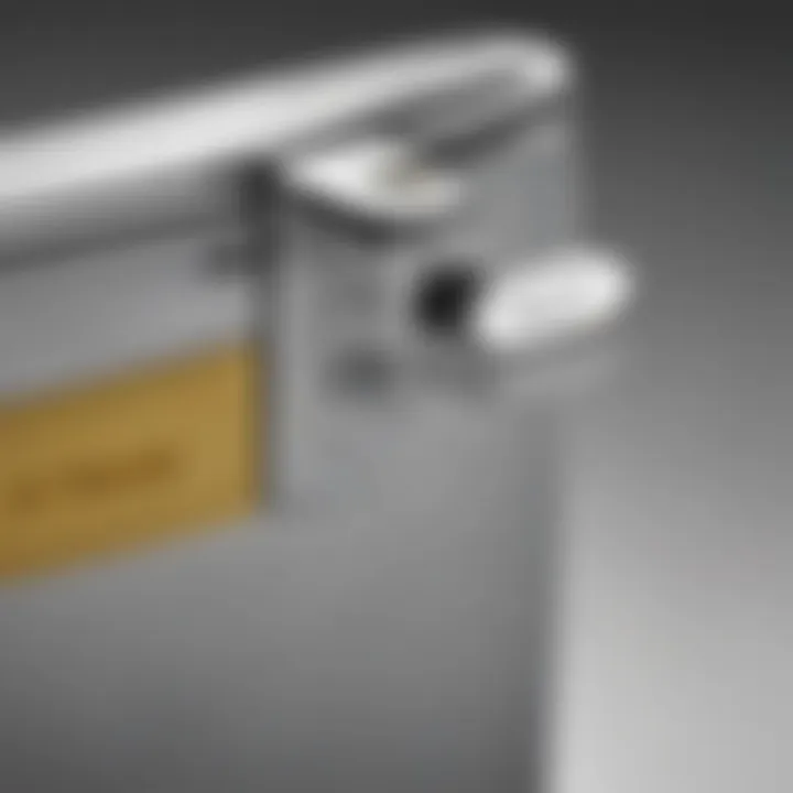 Close-up of Smeg can opener highlighting premium materials used