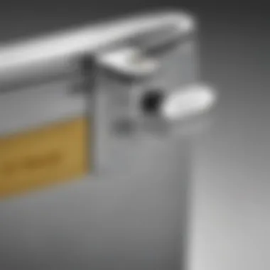 Premium Materials of Smeg Can Opener Close-up of Smeg can opener highlighting premium materials used