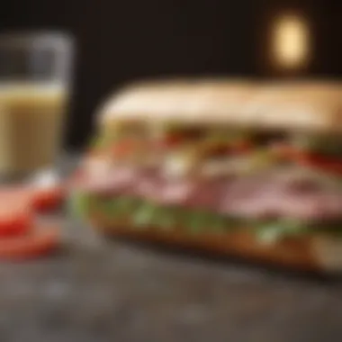 Italian Sandwich in Modern Fast-Casual Dining Contemporary trends in fast-casual dining featuring the Italian sandwich