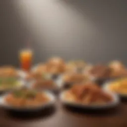 A vibrant selection of TGIF lunch dishes showcasing variety and freshness