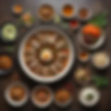 A Feast of Traditional Thai Cuisine Vibrant spread of traditional Thai dishes showcasing diverse flavors