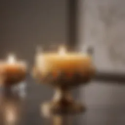 Luxurious super scented candle in a beautifully designed holder