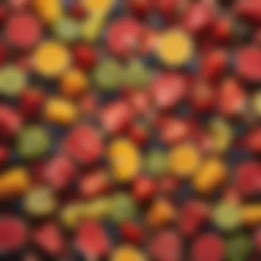 Fresh Fruits for Popsicles Vibrant assortment of fresh fruits ready for popsicle creation