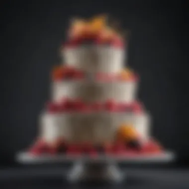 Exploring Trending Wedding Cake Styles on Social Media A digital collage of trending wedding cake styles from social media