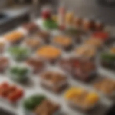 Strategic Meal Planning Well-organized meal prep containers for balanced eating