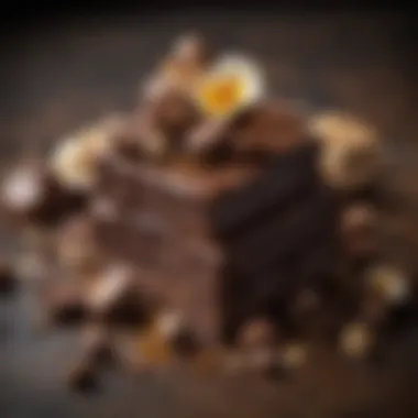 Artistic Arrangement of Brownie Ingredients An artistic arrangement of brownie ingredients