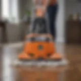 A high-quality mop vacuum designed for hardwood floors