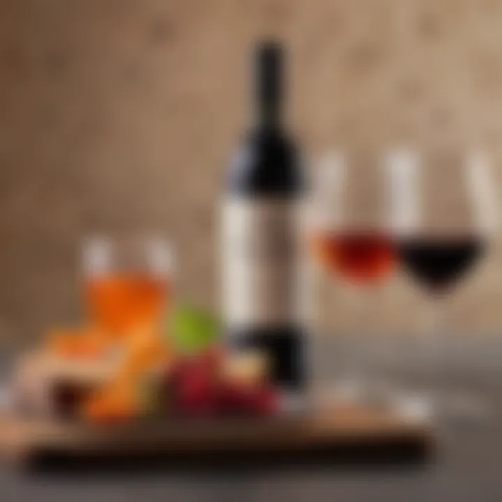 An artistic representation of the cultural significance of aperitif wines in Italian lifestyle.